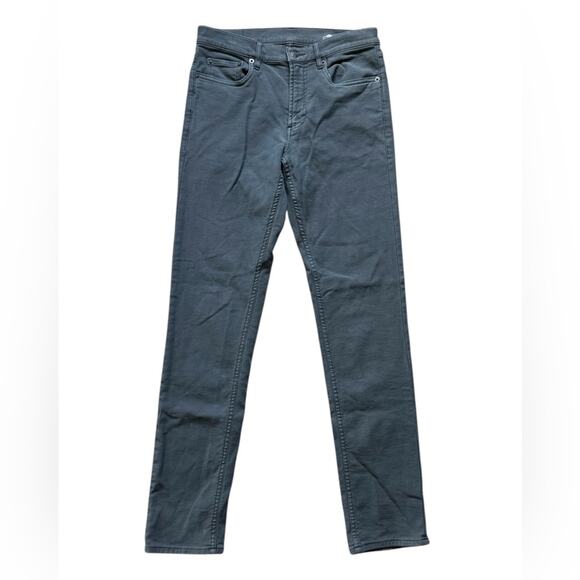 Faherty Mens Stretch Terry 5 pocket pant gray size 28x32 casual slim fit cotton - Picture 1 of 7